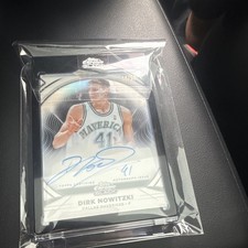 2025-2026 Dirk NowitzkiTopps Chrome Black Ivory Authgraph /50   picture