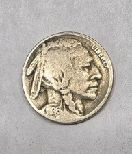 1936-D D/D Buffalo Nickel Double Die Reverse Good Condition. picture