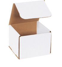 25 Pack 5x5x5 White Corrugated Shipping Mailer Packing Box Boxes 5