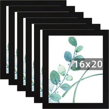 SESEAT 16x20 Picture Frame Black Set of 6, Display Pictures 16x20, picture