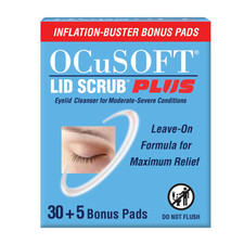 OCuSOFT Lid Scrub Plus 30 Count Inflation Buster with 5 extra pads picture