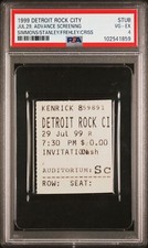 Detroit Rock City Movie Film Ticket Stub Advance Screening Simmons Stanley PSA 4 picture