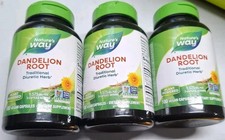 3 Bottles New Dandelion Root 1575mg Nature's Way Gluten Free NonGMO Ex: 07/2029 picture