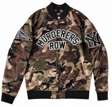 Pro Standard NY Yankees Murderers' Row 1927 Camo Satin Jacket NWT Men's XL picture