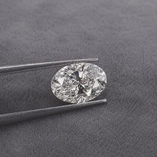 5 Ct Lab Grown Diamond Oval Cut CVD VVS1 Clarity D Color Diamond Certified picture