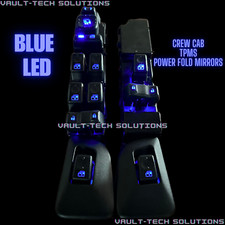 03-06 Silverado Escalade Front & Rear Window Switch Set BLUE LED TPMS Power Fold picture