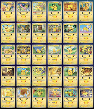 ENGLISH Pokemon TCG 30th Celebration Pikachu 1-30 Anniversary Complete Set picture