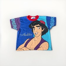 Vintage Disney Aladdin T Shirt Kids Todddler 4 90s Back And Front Design Abu picture