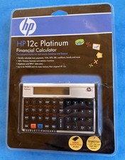 Portable Hewlett Packard HP 12C Platinum Financial Calculator - NEW / Sealed picture