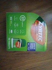 Zyrtec 24HR Allergy Relief 10mg Tablets, 90 CT   Exp 10/2027+ picture