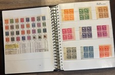 1938 U.S. Presidential Series, 32 Stamp Blocks 0f 4, 1/2 cent-50 cent picture