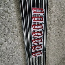 NEW Uncut KBS Tour Lite Steel Iron Shaft Stiff Flex 4-PW 7 Shafts .355 Taper Tip picture