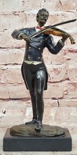 Vintage Bronze Musician Bronze Figure Composer Johann Strauss signed Milo Decor picture