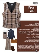 Cabi New NWT Pippa Vest #5018 brown plaid Size XS - XL Was $119 picture