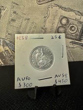 1858 Liberty Seated Quarter picture