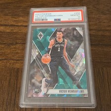 Panini 2023-24 Phoenix Rookies Victor Wembanyama Green Ice #256 PSA 10 /149 picture