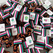 Engraved American Mahjong Tiles  set ,160 GO WILD picture