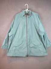 Athleta Westerly Jacket Womens 3X Green Lightweight Windbreaker Full Zip picture