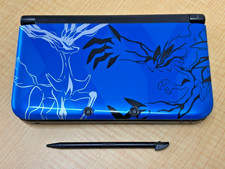 Nintendo 3DS XL LL Pokemon X Pack XY Xerneas Yveltal Blue Working Tested picture