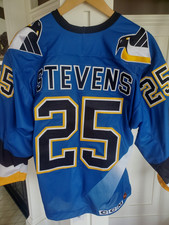 NO TARIFFS  94/95 Pittsburgh Penguins Kevin Stevens Shelved War Bird Jersey 52 picture