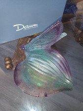 CLEARANCE RARE Daum pate de verre DRAGONFLY Trinket Dish picture