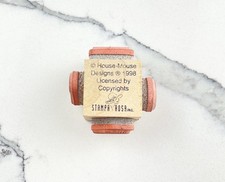 1998 Stampa Rosa House Mouse Cube Wood Rubber Stamp  picture