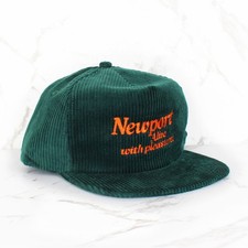 Vintage Newport Cigarettes Snapback Hat Cord Baseball Cap Palace NEW picture