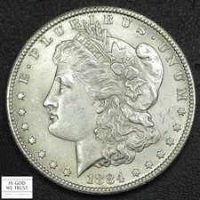1884 CC Carson City Morgan Silver Dollar $1 (MS BU) picture