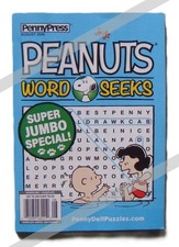 Peanuts Snoopy Word Seeks Puzzles Book by Penny Press August 2026 New 8/26 picture