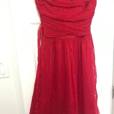 Elegant Red Strapless Dress picture