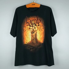 RARE Lamb Of God Black Cotton Shirt FULL size S-5XL PA56 picture