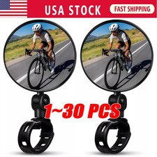 Bike Mirror Rotaty Round MTB Road Handlebar Bicycle Rear View Glass Cycling LOT picture
