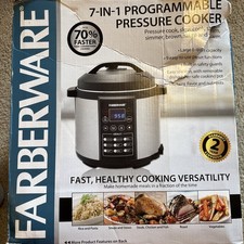 FARBERWARE 7-IN-1 PROGRAMMABLE 6-Quart PRESSURE COOKER model WM-CS6004W NEW NIB picture