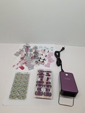 HUGE Lot Of Jamberry Nail Wraps And Mini Heater 150+ Packs Read picture