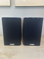 Polk Audio Bookshelf Speakers TSi100 Black Wood Grain Glossy TESTED picture