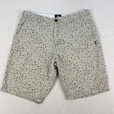 Stussy Bermuda Shorts Mens 33 Gray Floral Twill 10
