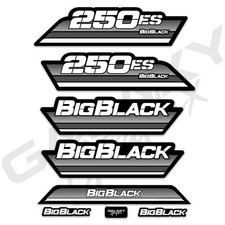 1985 Honda BIG BLACK Big Red 250ES Decal Graphics Kit - Black picture