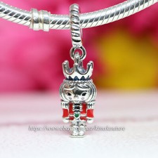 Authentic Pandora Sterling Silver Festive Nutcracker 2022 792331C01 Dangle Charm picture