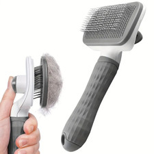 Self Cleaning Slicker Brush for Dogs Cats - Pet Grooming Comb picture