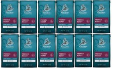 Caribou Coffee French Roast Ground Coffee Dark Roast, 12oz, 12 Bags, JAN/2027 picture