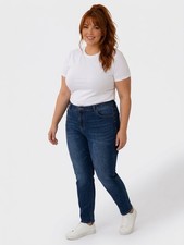 Women's 32 Degrees Straight Leg Jeans Blue Size 16W picture