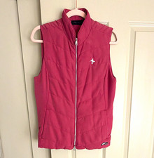 Kjus Women’s Rose Full Zip Sleeveless Vest w/ Pockets Hummingbird Logo Size 40 picture
