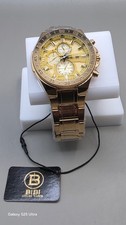 BIBI Luxury Gold Dial/Gold Band Mens Watch- 46mm Men's Watch picture