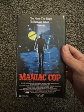 Maniac Cop VHS 1988 Horror Movie TWE Trans World Entertainment Clam 1st VG picture