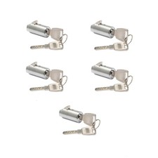 5 Brass Dimple Lock Cylinders for Vending Machine T-Handle Keyed Alike picture