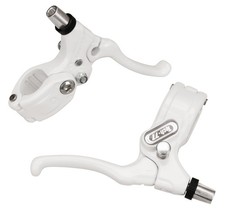 Dia-Compe Tech 77 LOCKING BMX freestyle brake levers lever set - WHITE picture