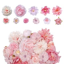 27 Pcs Faux Flowers Small Silk Artificial Flower for DIY Multicolor Flowers Craf picture