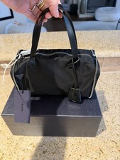 **sold out** Prada Re-Nylon Leather Foldable Mini Duffel Bag Black BNIB picture
