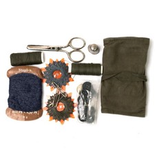 Authentic Vintage German Military Surplus Army Men Field Sewing Repair Kit/Case picture