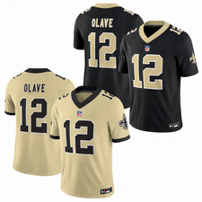 Men's #12 Chris Olave Alternate Vapor Limited Jersey picture